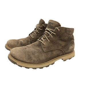 Sorel Madson II Chukka Waterproof Suede Boots Mens 10 Major Brown NM3846-245